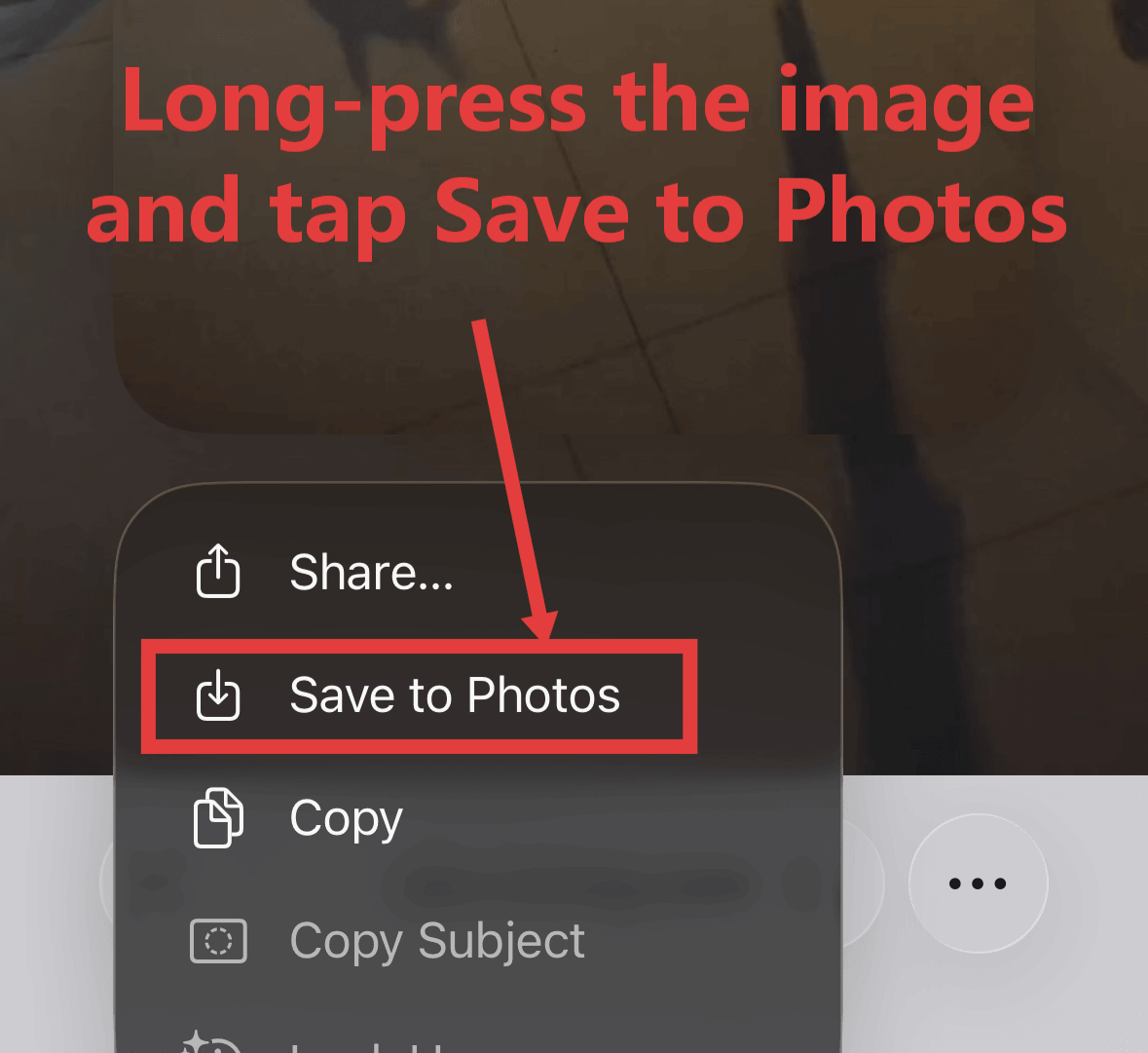 Save an image to Photos on iPhone Save an image to Photos on iPhone