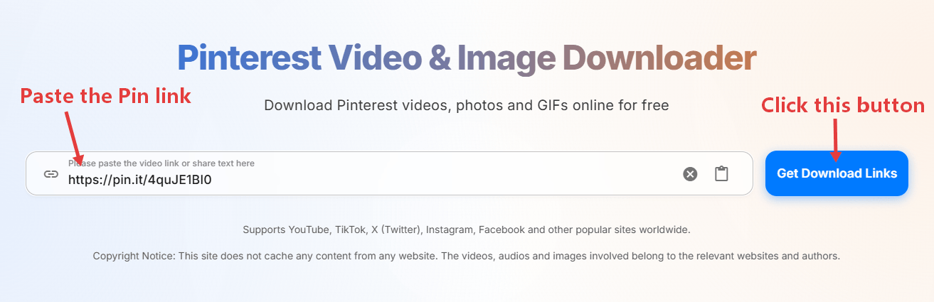 How to Download Pinterest Images and Videos with SnapWC - Step 3 How to Download Pinterest Images and Videos with SnapWC - Step 3