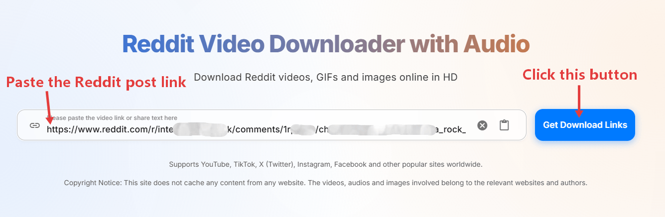How to Download Reddit Videos and Images with SnapWC - Step 3